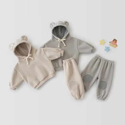 Teddy Neutral Hoodie And Jogger Set (Copy)