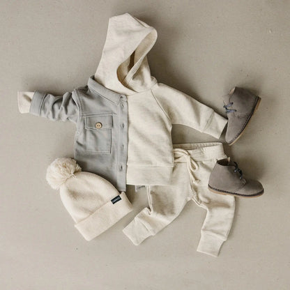 Jersey Neutral Hoodie And Jogger Set (Copy)